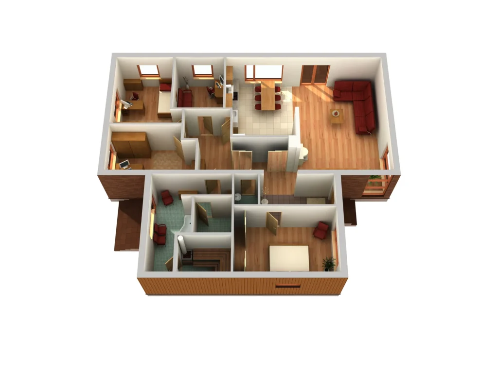 Ühekorruselise eramaja projekti Harjumaal sisevaade